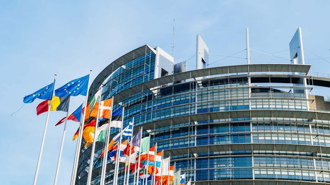 Здание Европарламента в Брюсселе