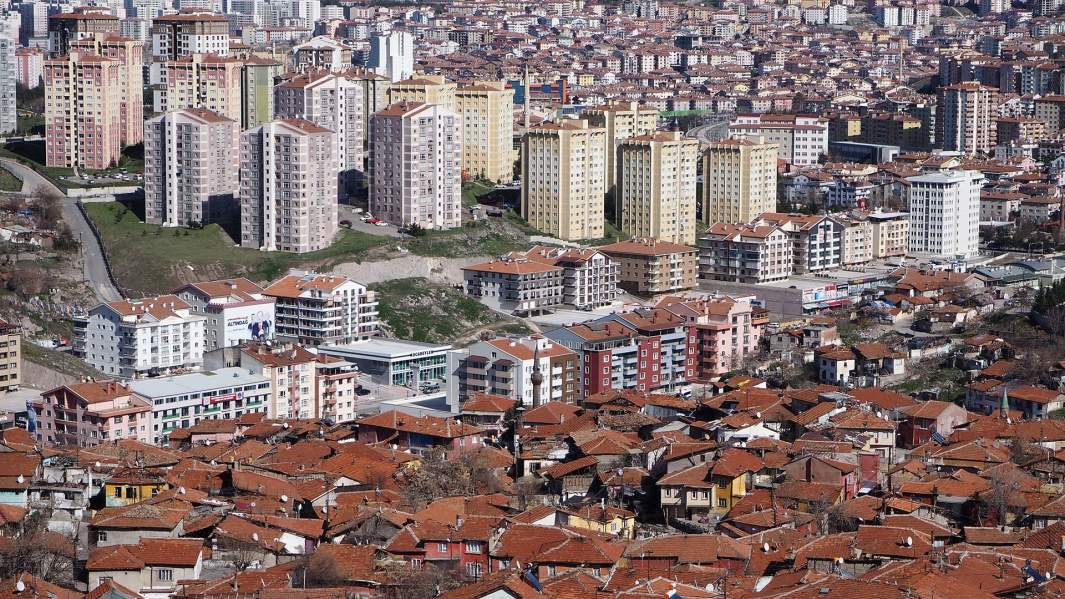 Вид на город с замка Анкары 