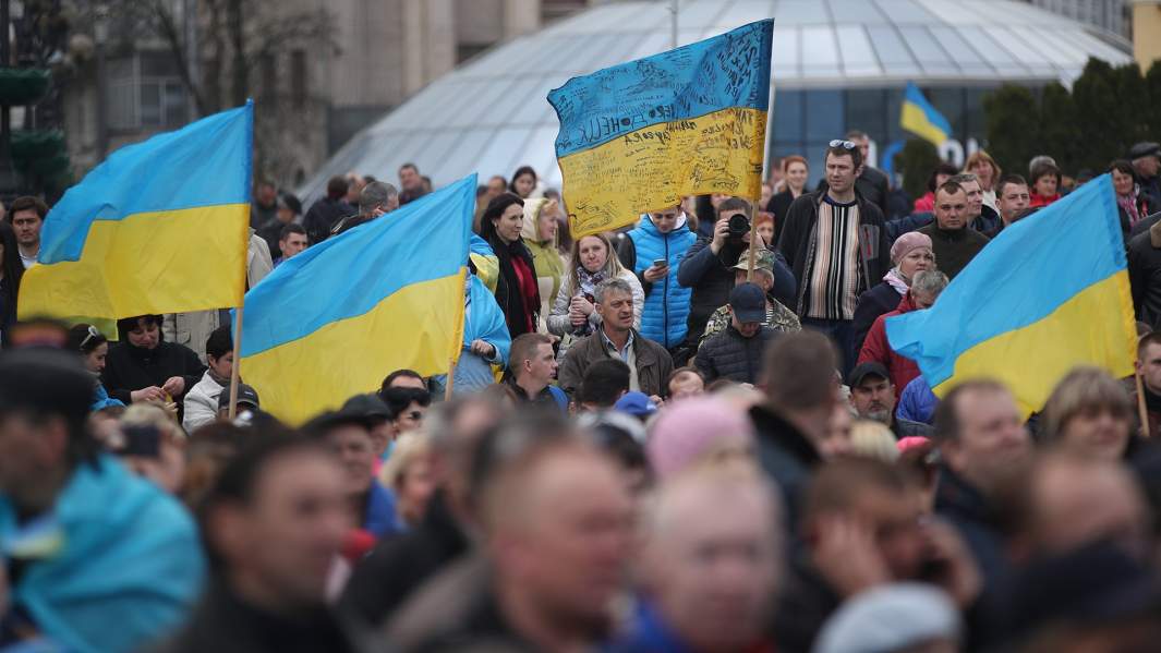 Украинские флаги 