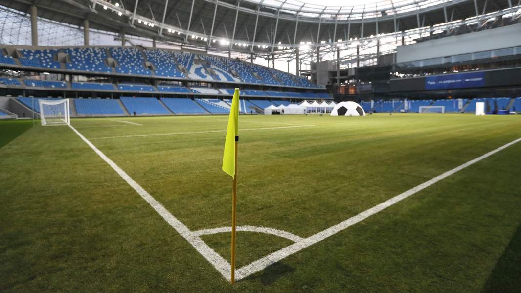 Футбольное поле нового центрального стадиона «Динамо» имени Льва Яшина