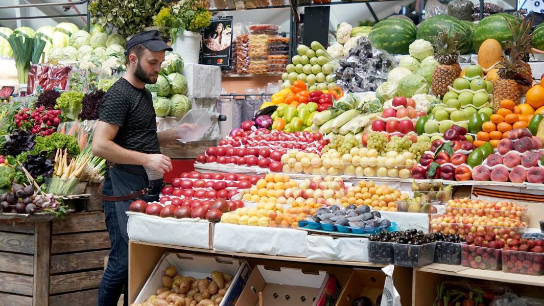 овощи прилавок фрукты