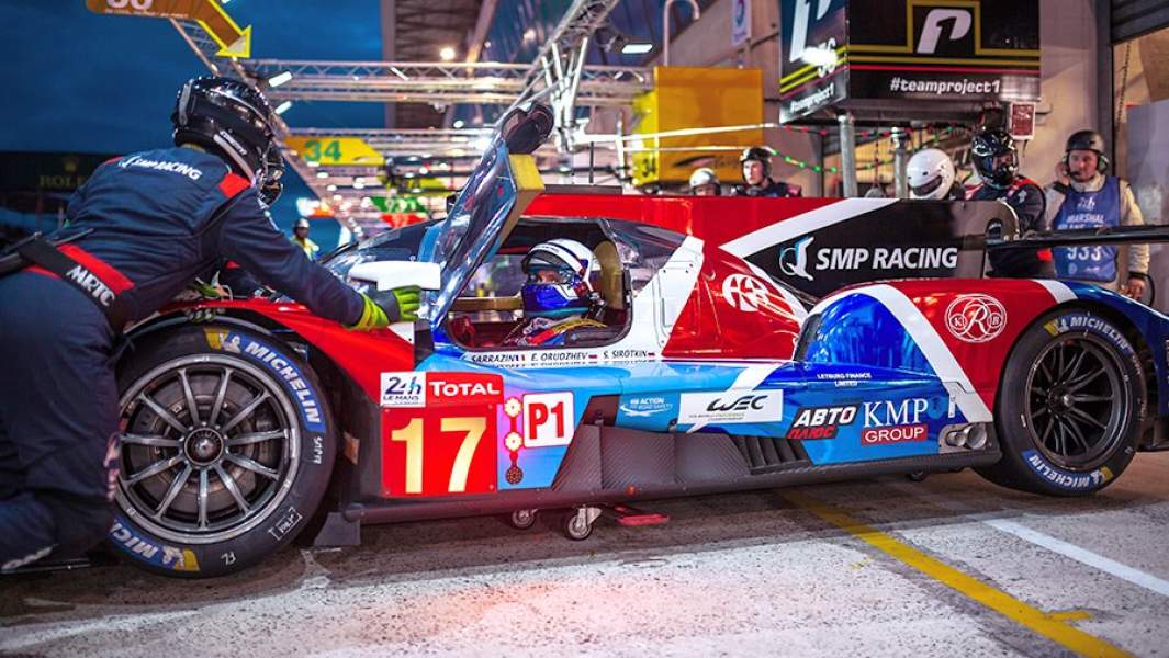 Пилот российской команды SMP Racing Сергей Сироткин во время гонки «24 часа Ле-Мана»