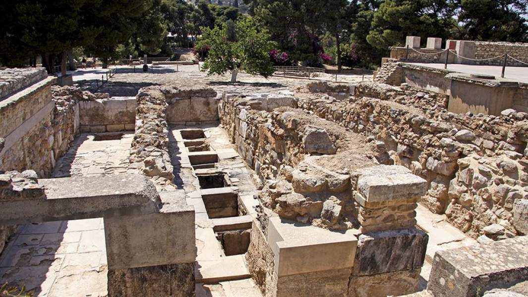 Развалины дворца Кносс