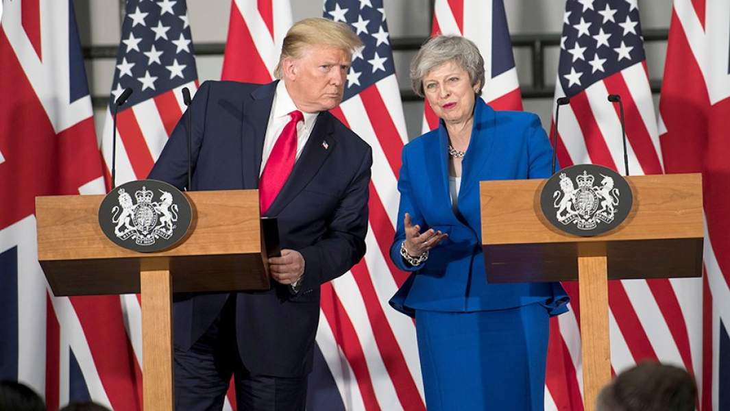 Совместная пресс-конференция президента США Дональда Трампа и премьер-министра Великобритании Терезы Мэй. 4 июня 2019 года