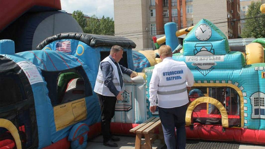 Проверка аттракционов-батутов в Ярославле