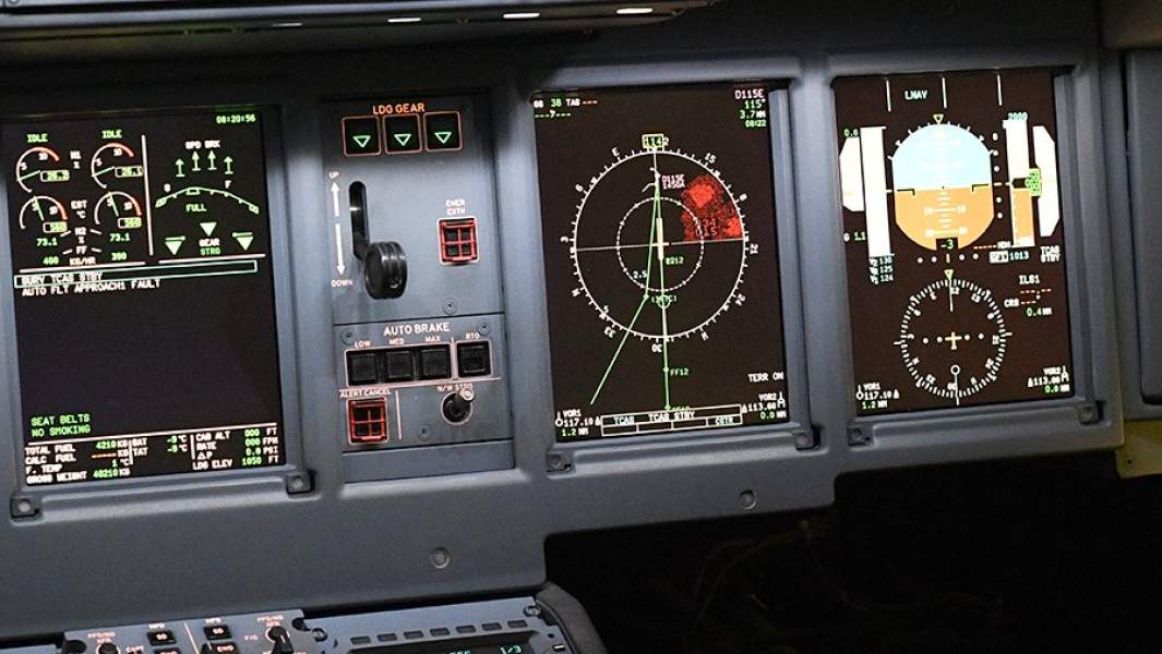 Приборы в кабине пилота
