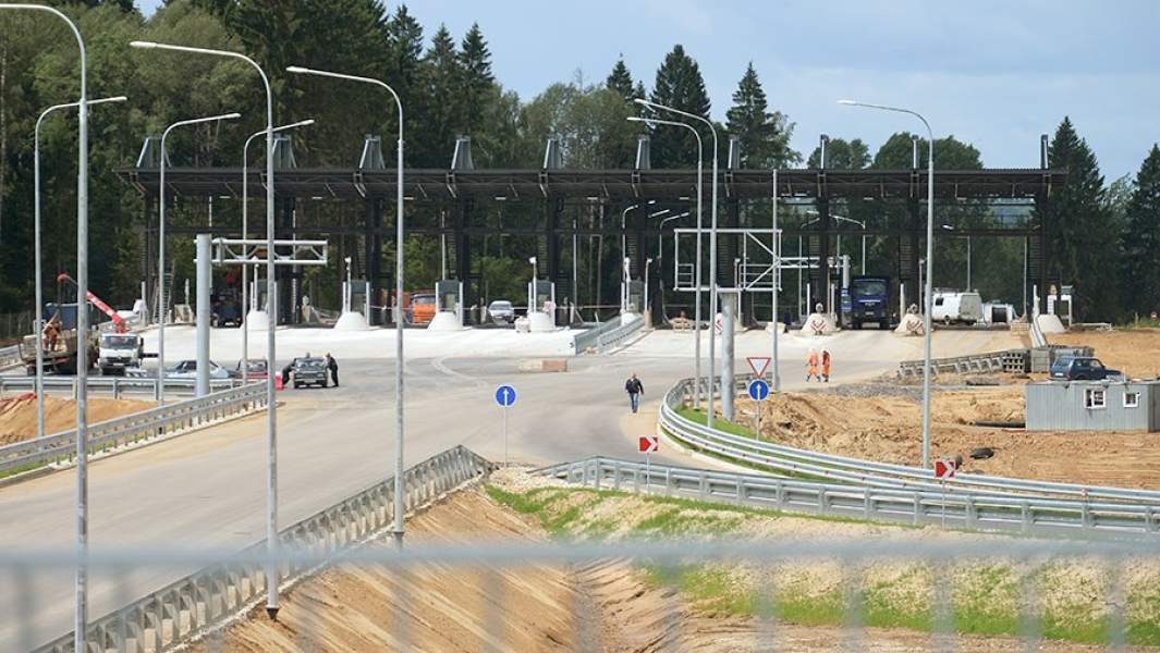 Строительство пункта оплаты на платной дороге М-11 Москва - Санкт-Петербург
