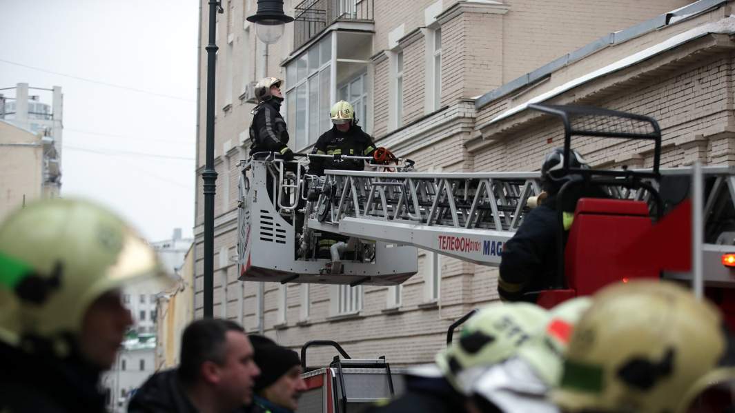 Пожар в доме № 12 на Никитском бульваре