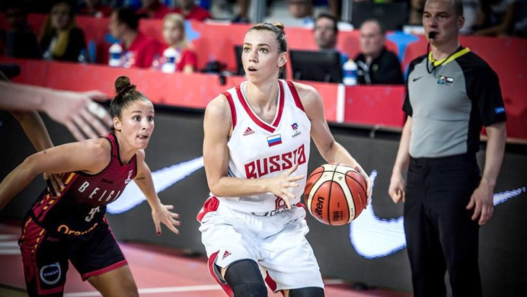 Екатерина Федоренкова в матче со сборной Бельгии на Евробаскете-2019