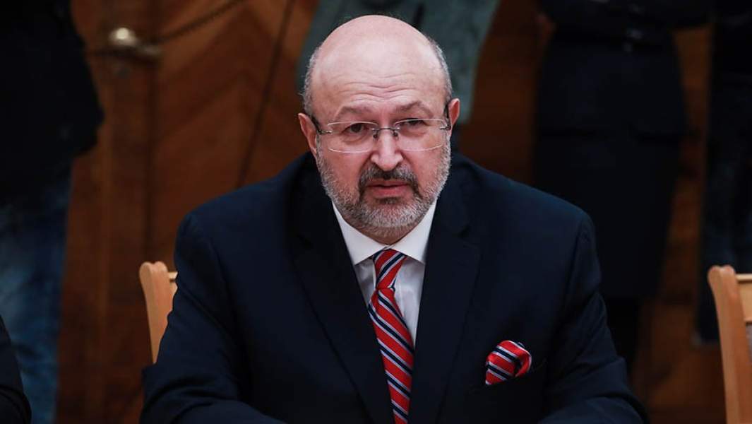 Ламберто Заньер во время встречи с министром иностранных дел РФ Сергеем Лавровым