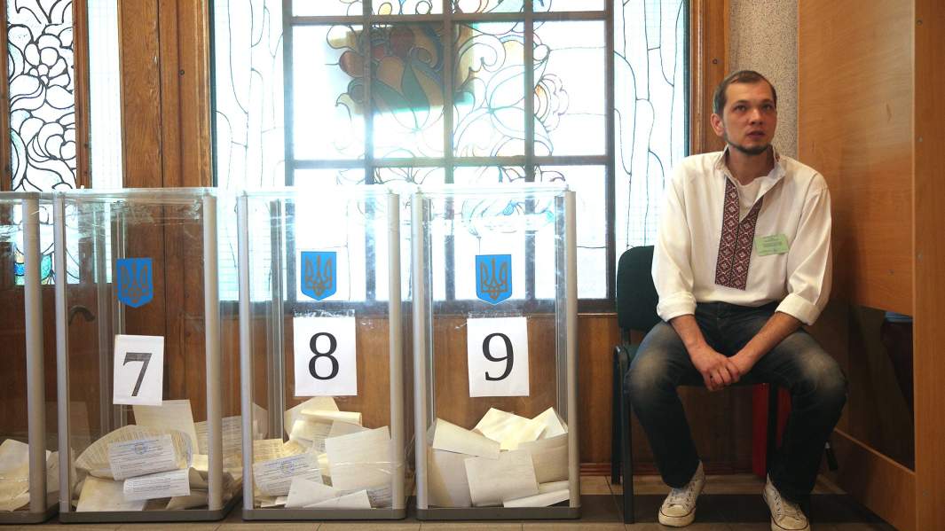 Избирательный участок в Киеве