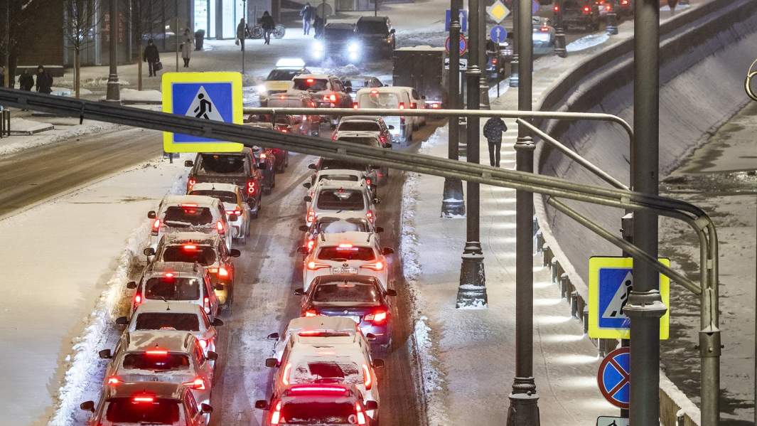 Московский трафик зимой
