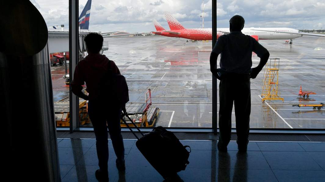 аэропорт пассажиры самолет вылет