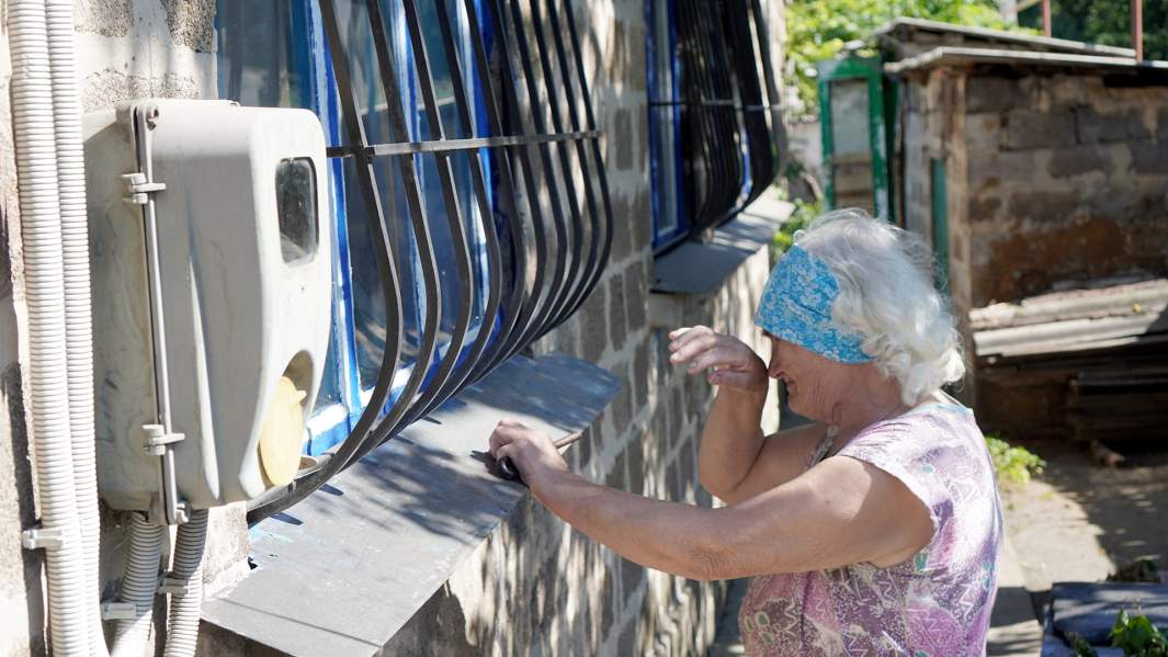 донецк После обстрела