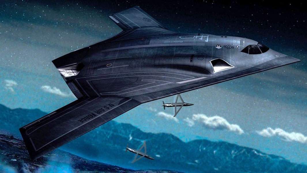 Предполагаемый внешний вид американского стратегического бомбардировщика B-21