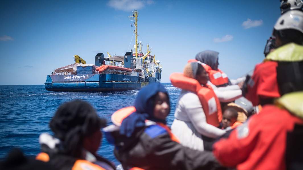 Судно немецкой НГО Sea Watch 3