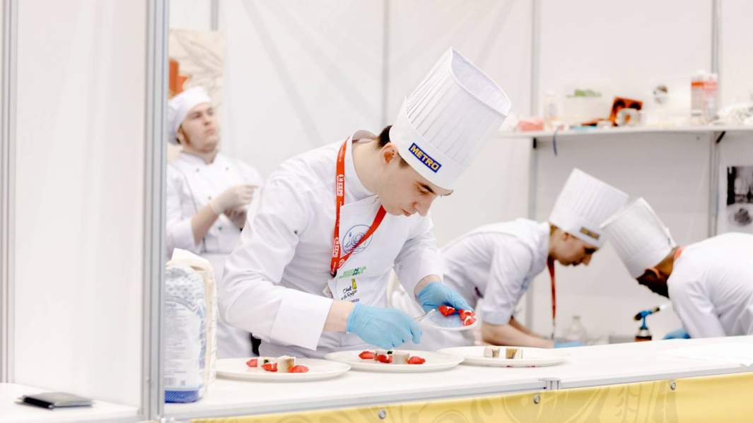 Участник чемпионата Chef a la Russe