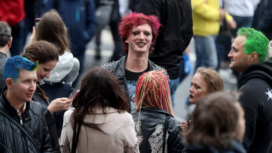 Митингующие на проспекте Сахарова