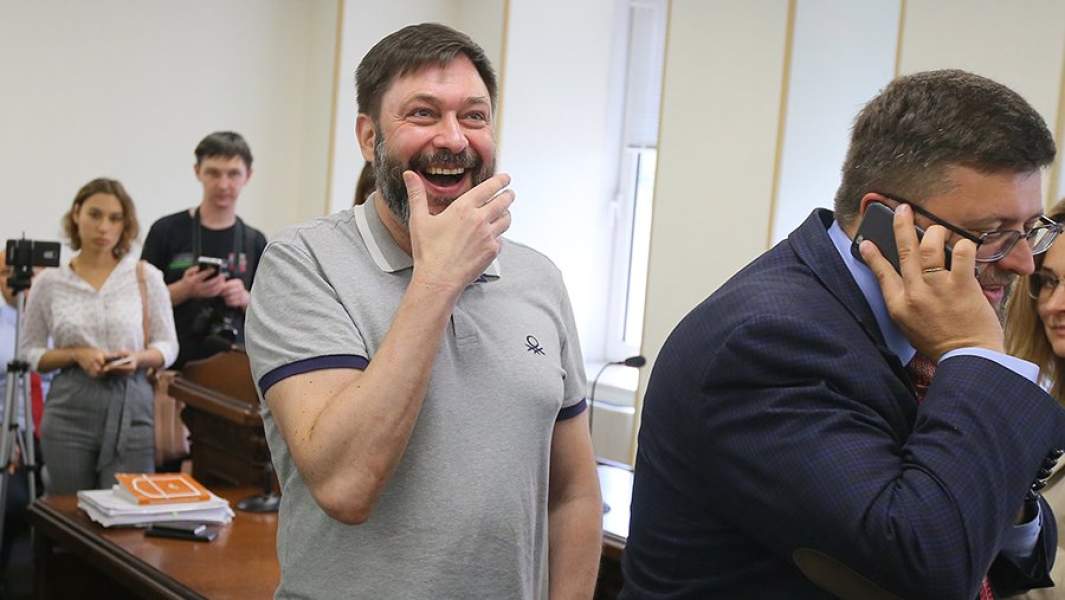 Руководитель портала «РИА Новости Украина» Кирилл Вышинский после заседания апелляционного суда Киева