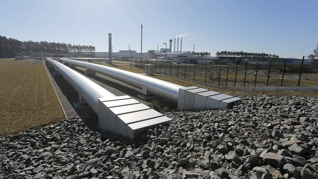 Терминал газопровода OPAL около Грайфсвальда в Германии