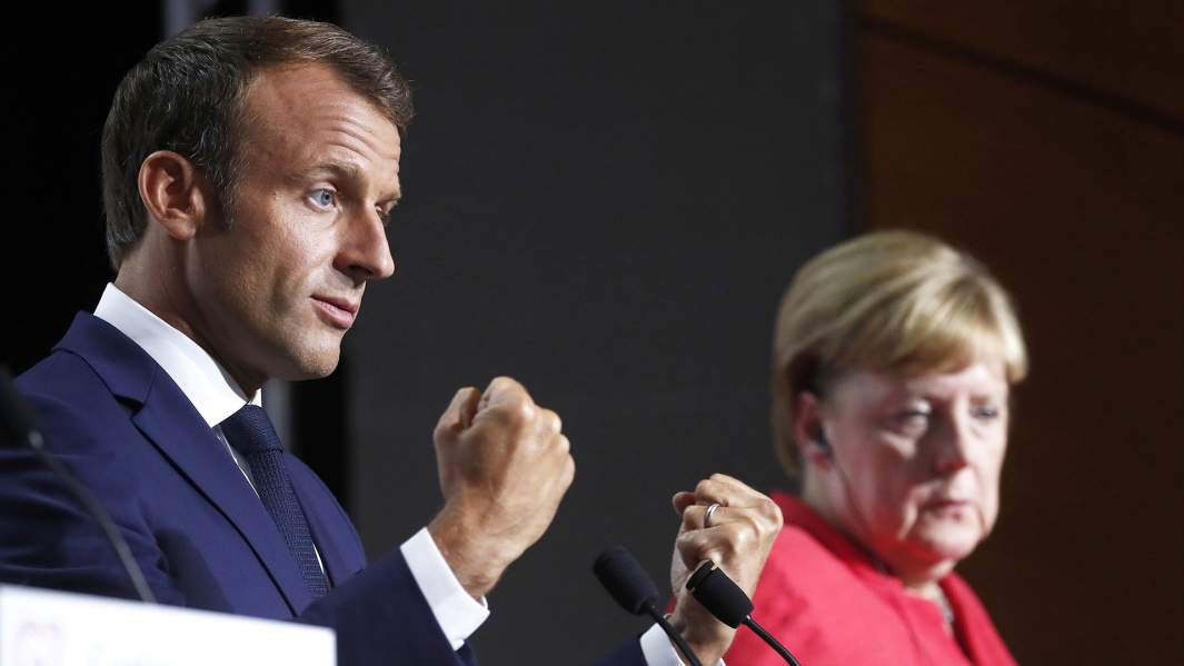 Эммануэль Макрон и Ангела Меркель