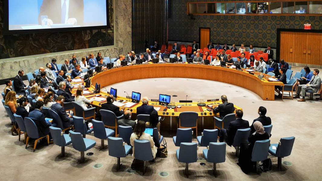 Заседание Совета  Безопасности ООН