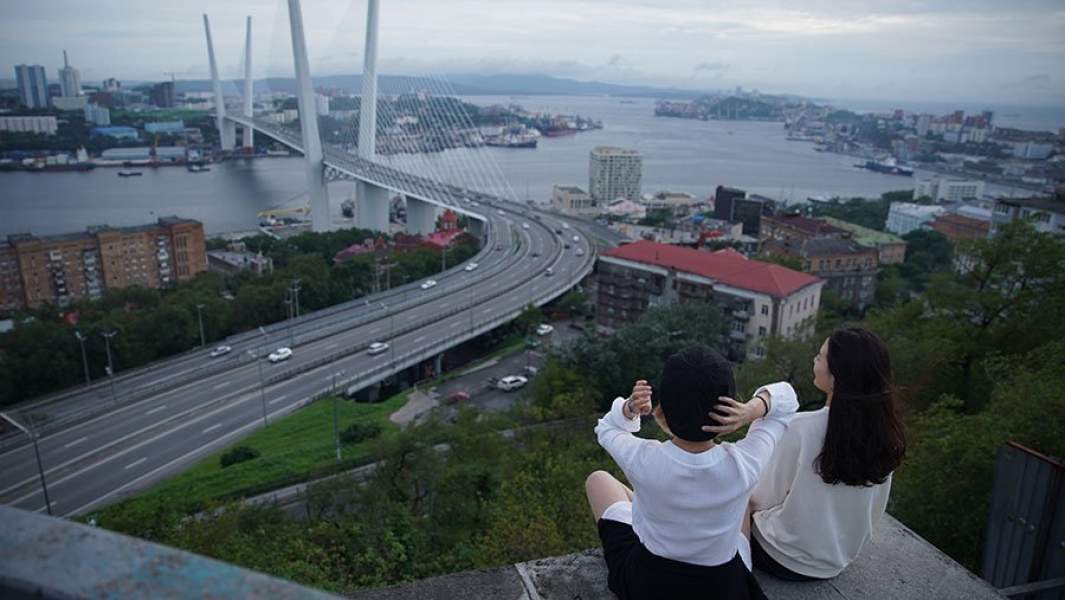 Туристы во Владивостоке