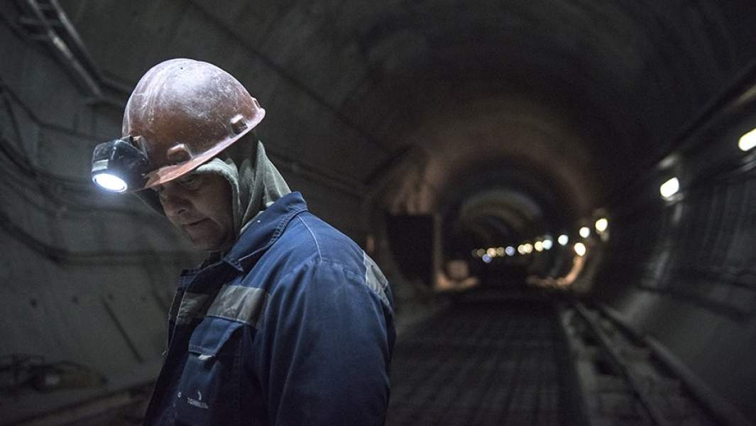 Строительные работы второй очереди Байкальского тоннеля на участке Байкало-Амурской магистрали Кунерма – Северобайкальск. 16 апреля 2019 года