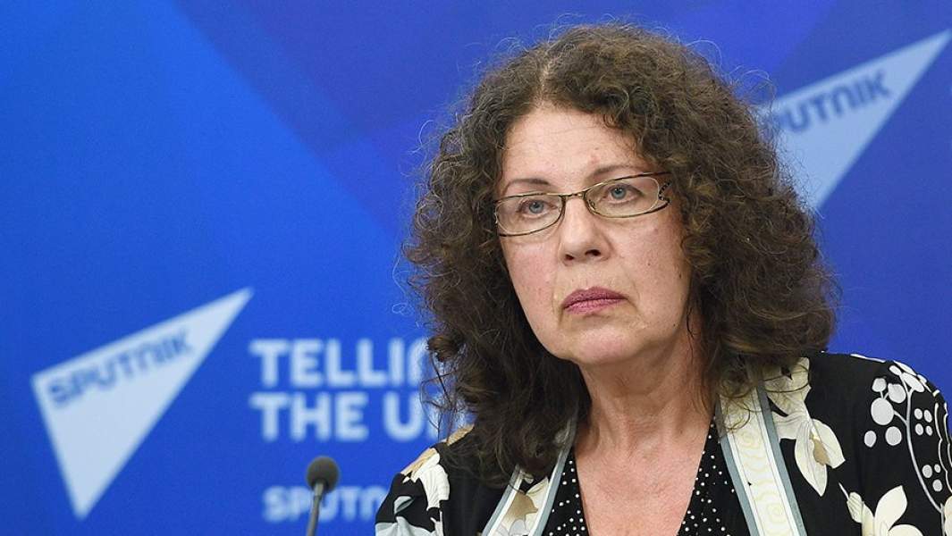 Писательница Александра Маринина на презентации своего детективного романа «Другая правда»