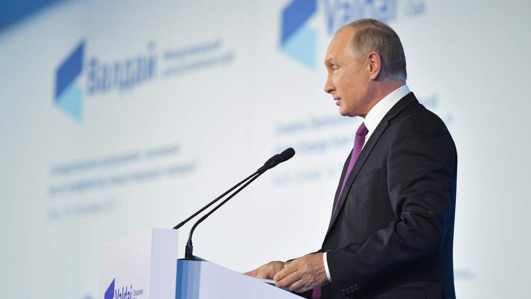 Владимир Путин на форуме «Валдай» в Сочи, 2017