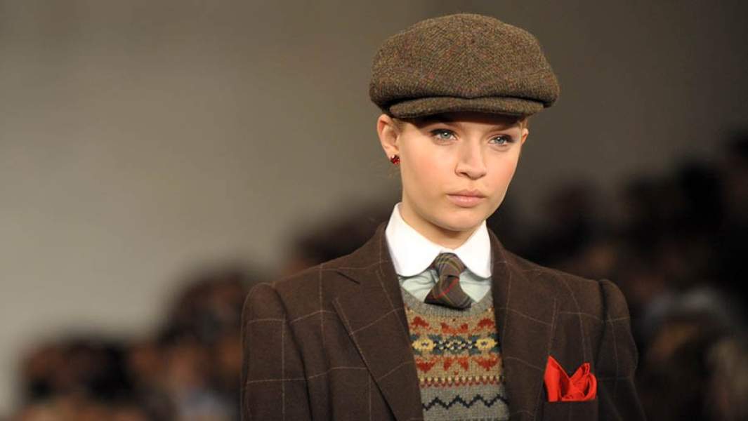 модель на показе Ralph Lauren 