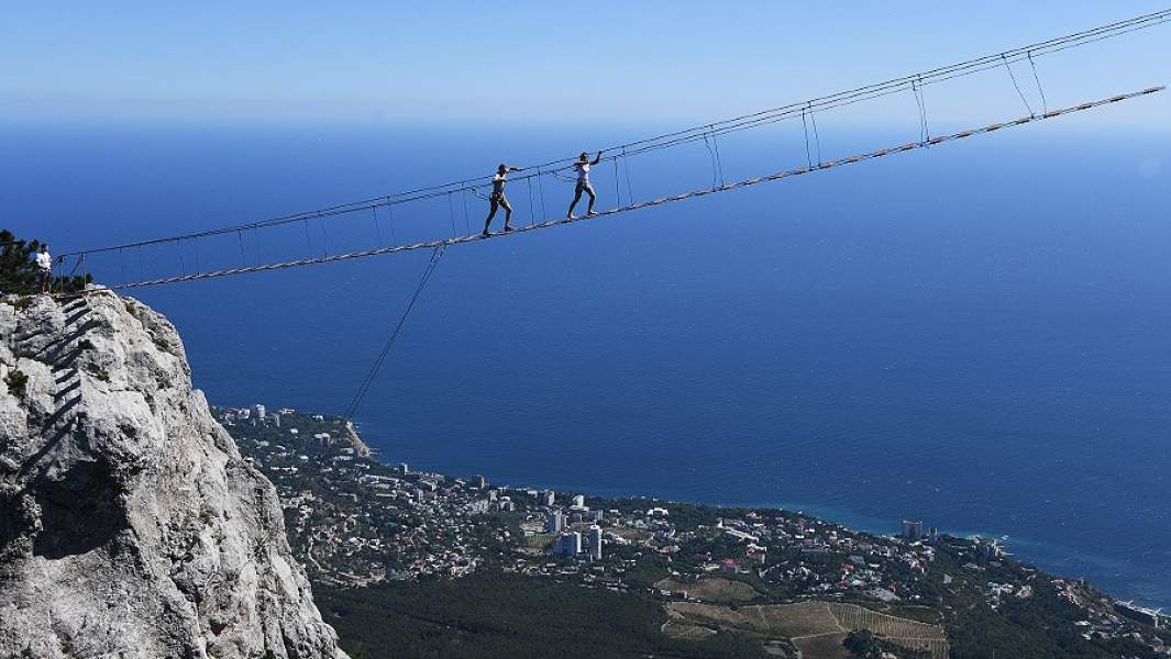 Ай-Петри туристы море крым