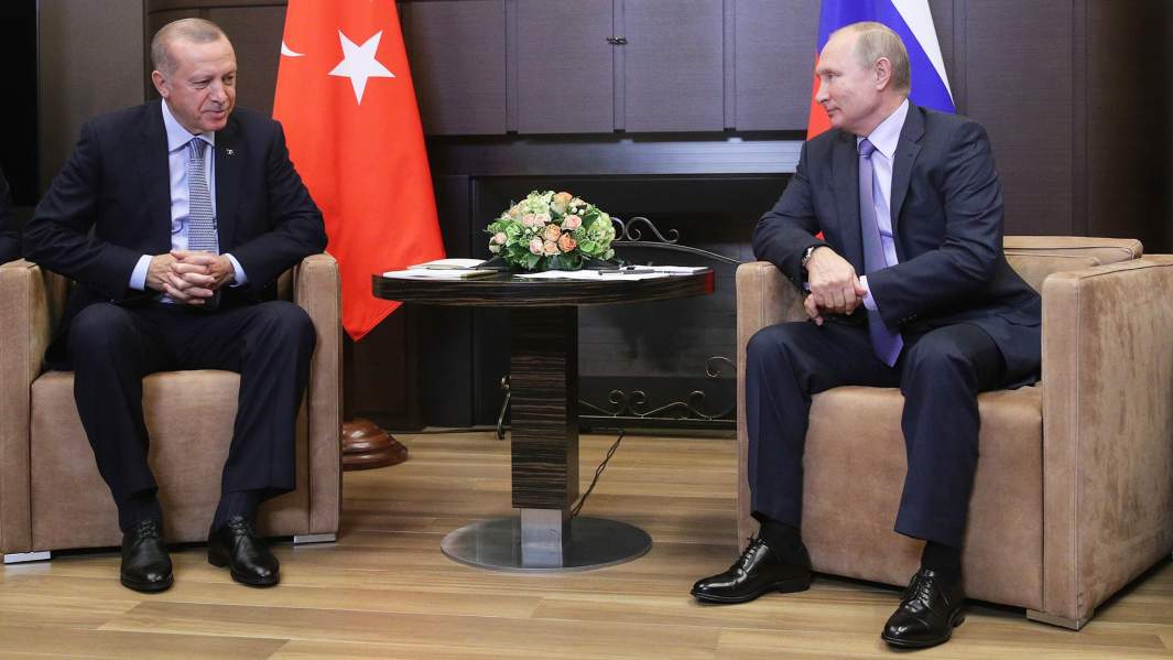 Реджеп Тайип Эрдоган и Владимир Путин