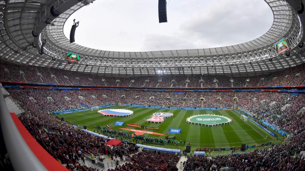 Открытие Чемпионата мира по футболу, матч между Россией и  Саудовской Аравией