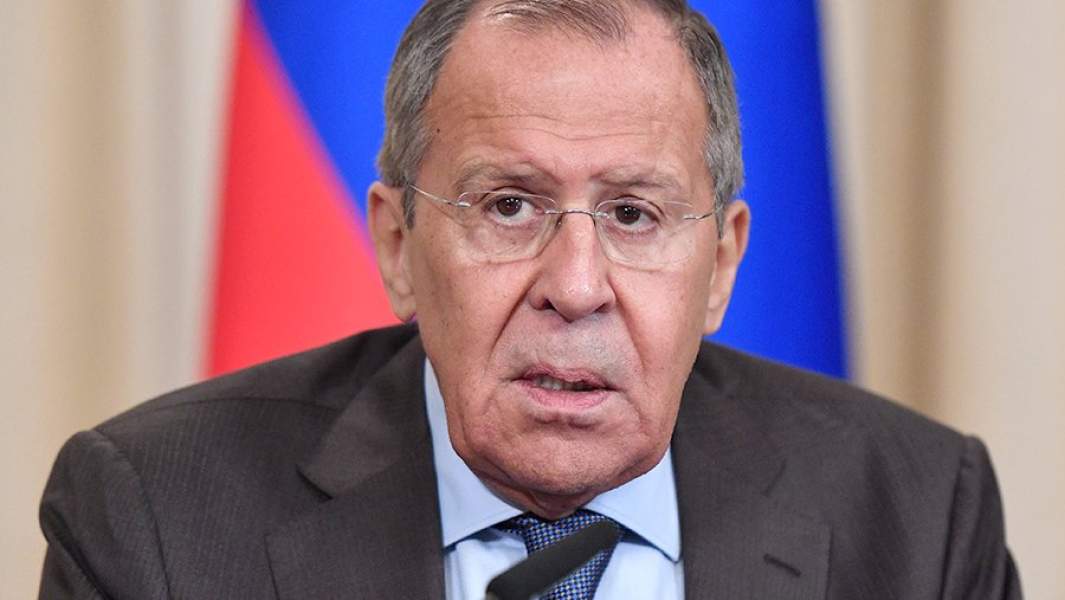 Министр иностранных дел РФ Сергей Лавров во время пресс-конференции