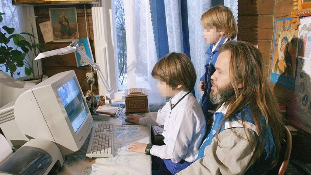 Сергей Никологорский с сыновьями