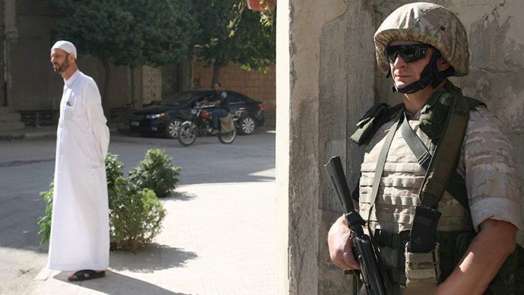 Военная полиция на улицах Сирии