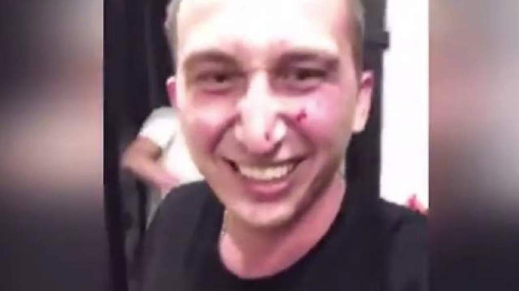 Скриншот видео с нападавшими