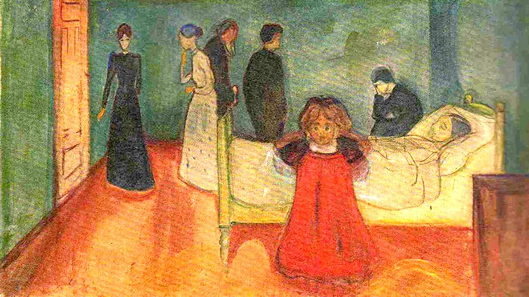 Картина Эдварда Мунка «Мертвая мать и дитя» 1899 год