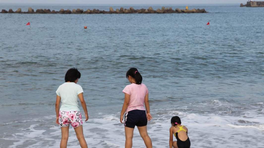 фукусима пляж