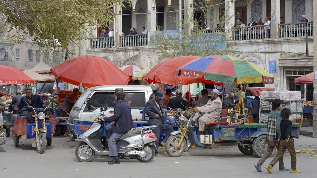 Уйгурский мусульманский квартал, Кашгар, Синьцзян, Китай