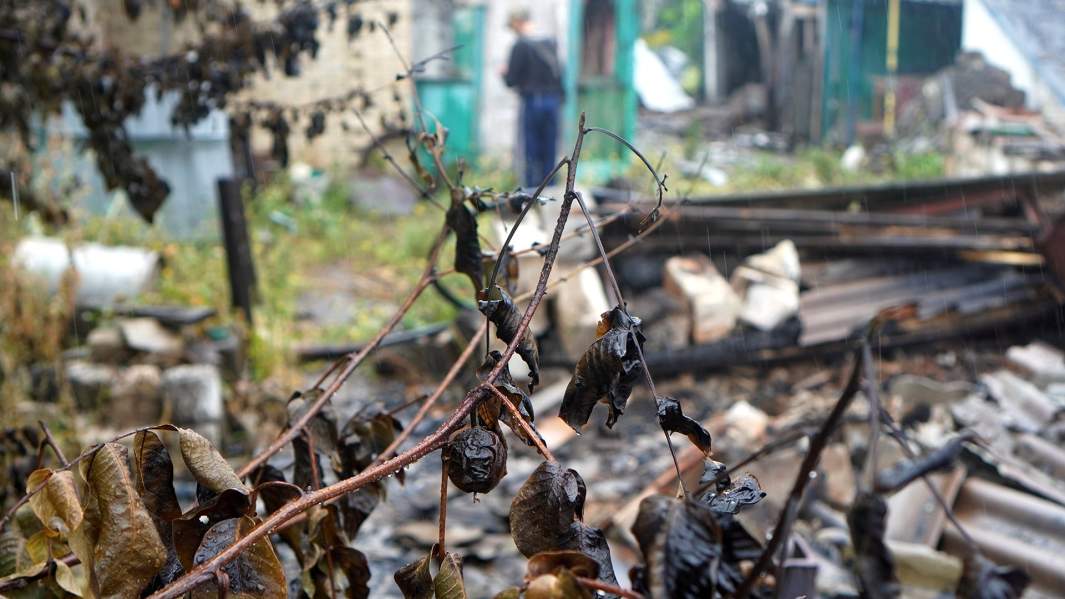 Село Зайцево, после обстрела