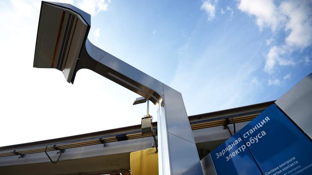 Зарядная станция для электробуса в Москве