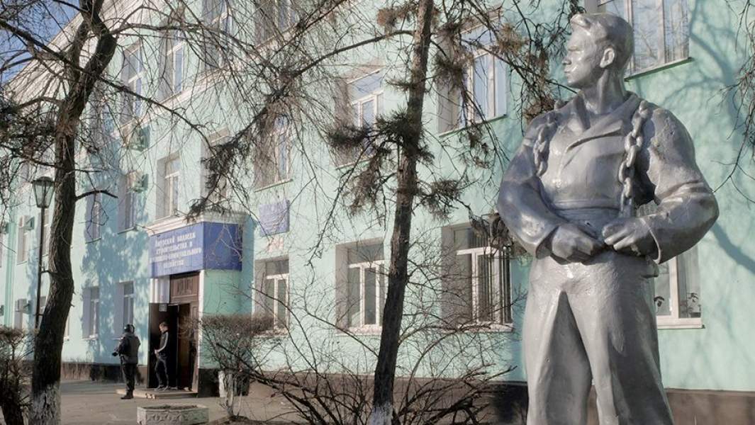 Здание Амурского колледжа строительства и жилищно-коммунального хозяйства в Благовещенске, где произошла стрельба