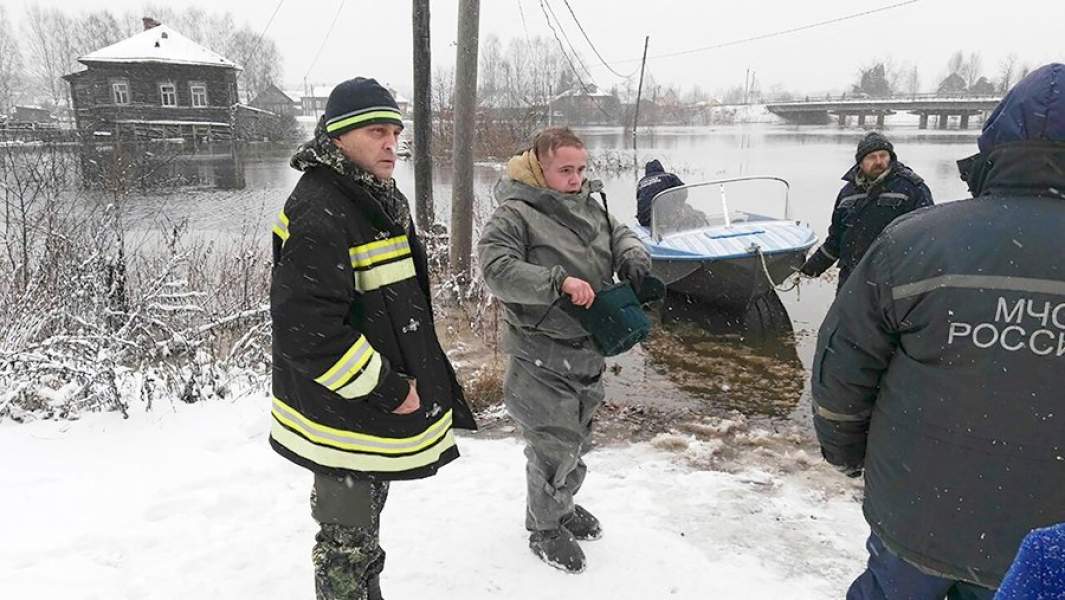 Ликвидация последствий паводка в Солигаличском районе
