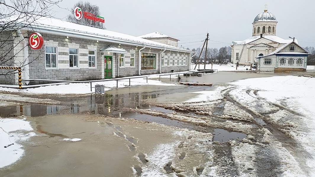 Паводок в одном из населенных пунктов Солигаличского района