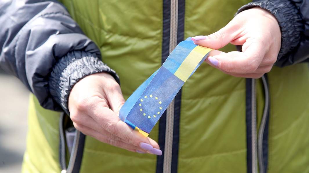 флаги украина ЕС