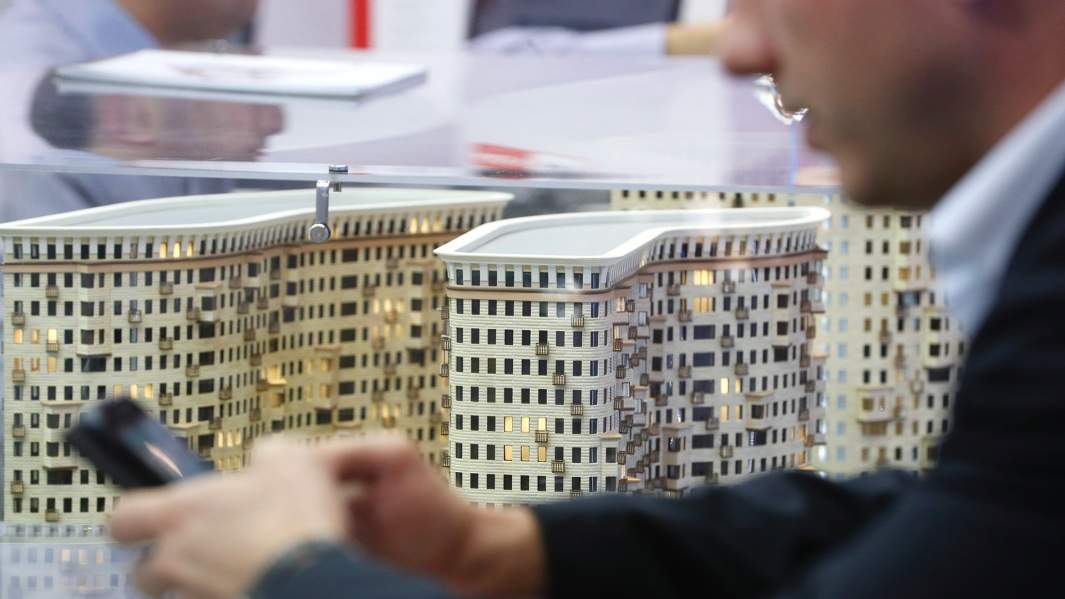 макет жилого квартала 