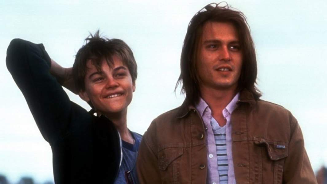 Джонни Депп и Леонардо ДиКаприо в кадре 