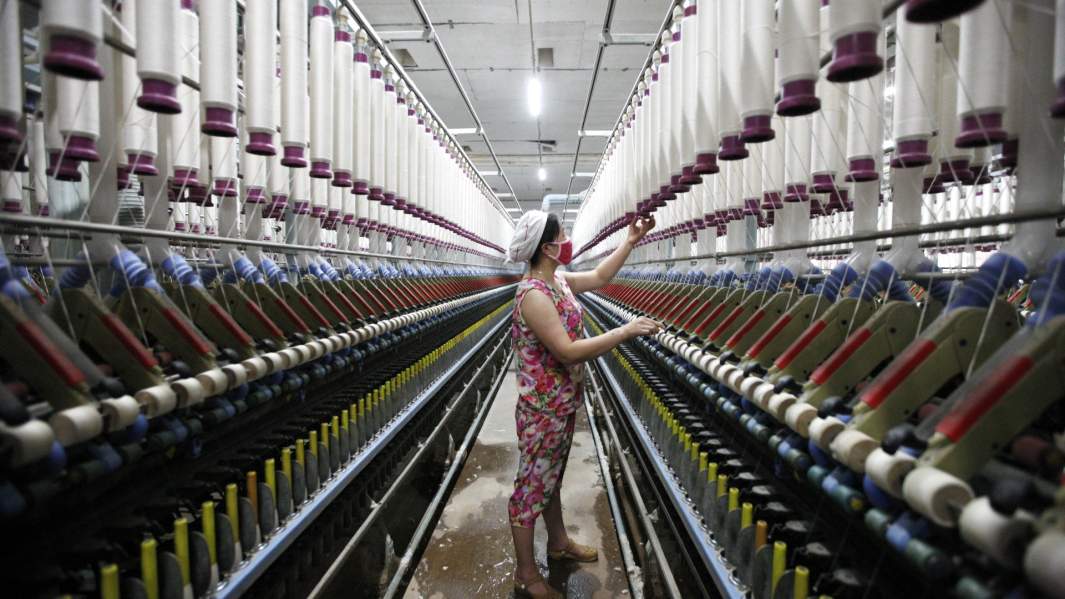 Текстильная фабрика в Китае